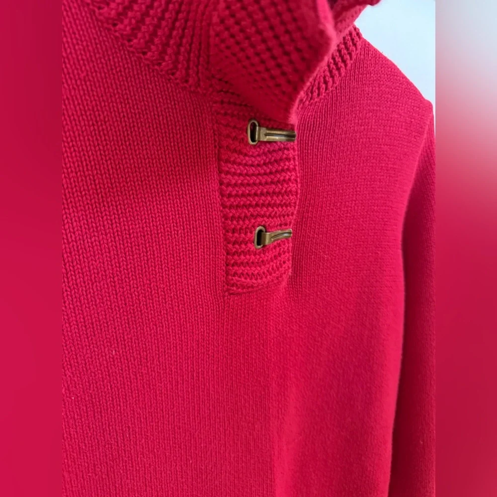 Vintage • Ralph Lauren • Lauren Jeans Company • Red Knit Sweater - Picture 3 of 6